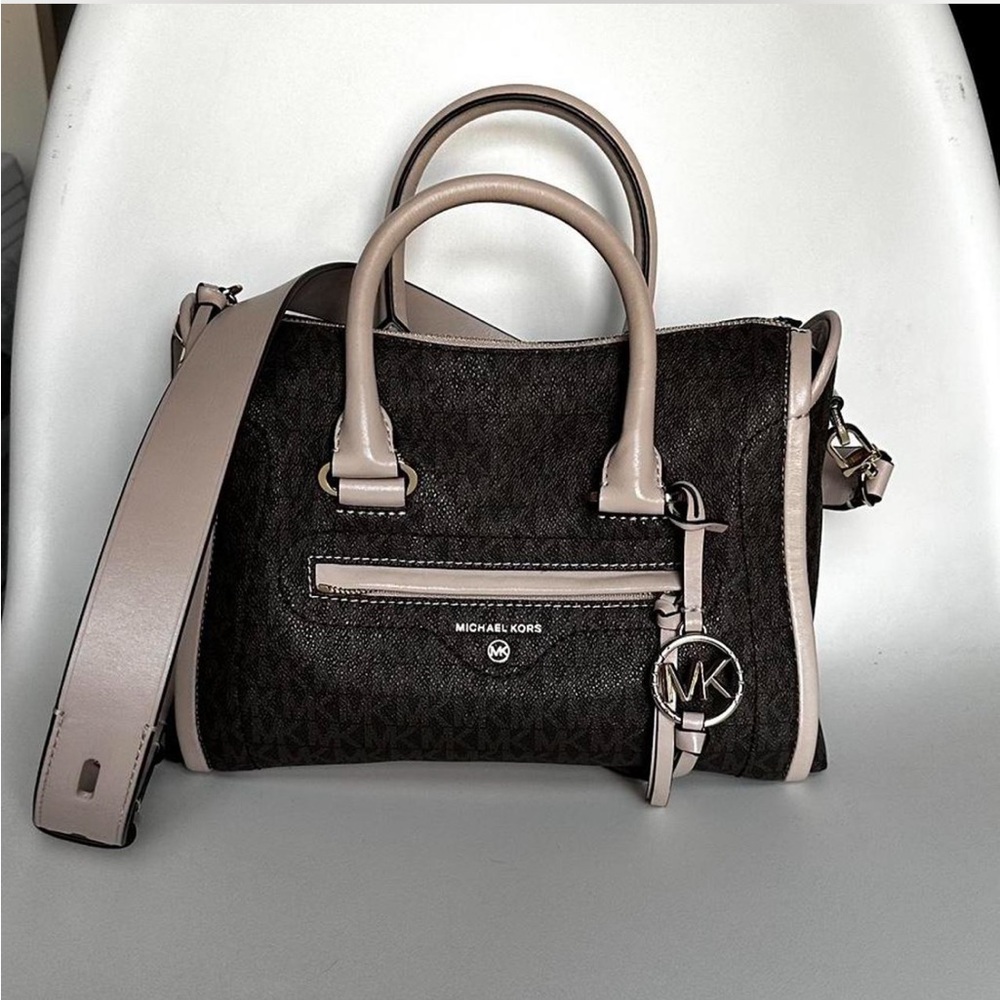 Michael Kors Carine Small Monogram Logo Satchel